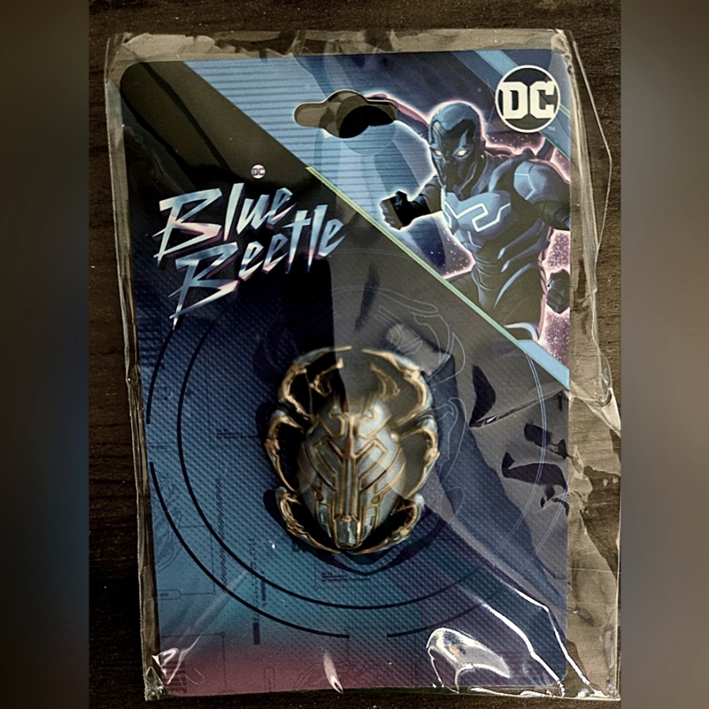 DC Blue Beetle Enamel Logo Pin